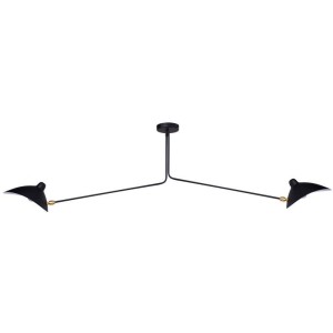 Lampa wisząca CRANE 2P dwuramienna czarna StepintoDesign