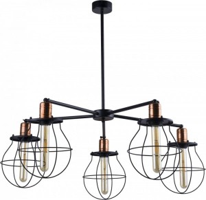 Lampa wisząca industrialna LOFT MANUFACTURE V czarna NOWODVORSKI